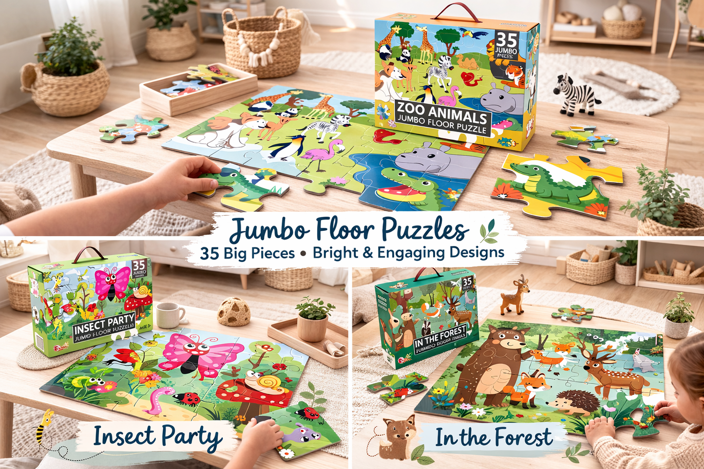 Jumbo Themed Puzzle 35pc
